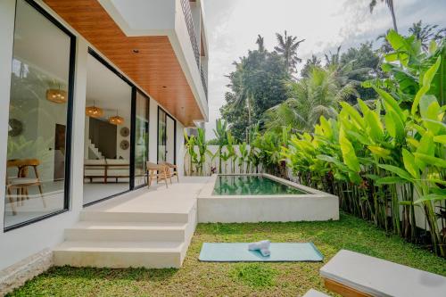 Pool and tropical garden
